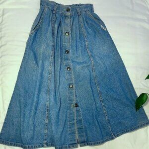 VINTAGE Cherokee button skirt